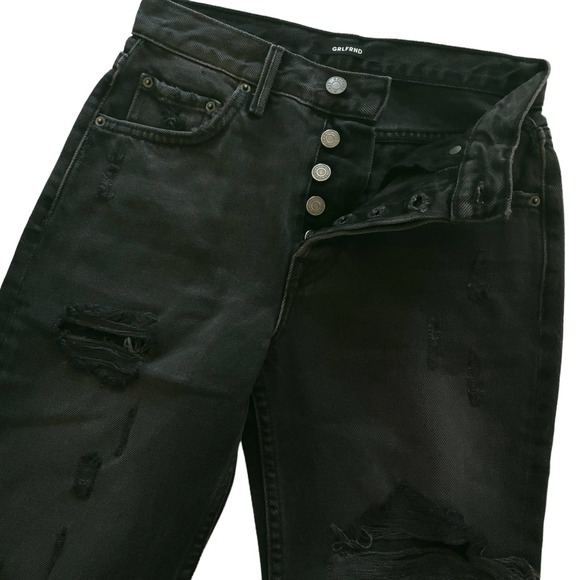 GRLFRND The Karolina distressed high rise skinny jeans Travelin Band Sz 24 NEW - Picture 8 of 14